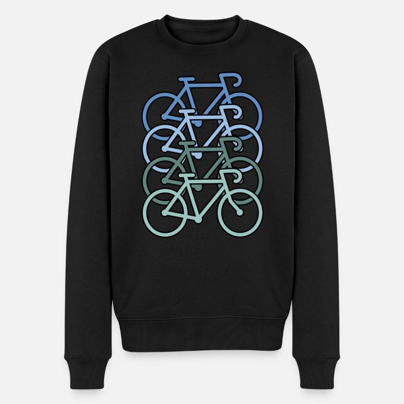 Biking - Männer Premium Bio Pullover - Schwarz