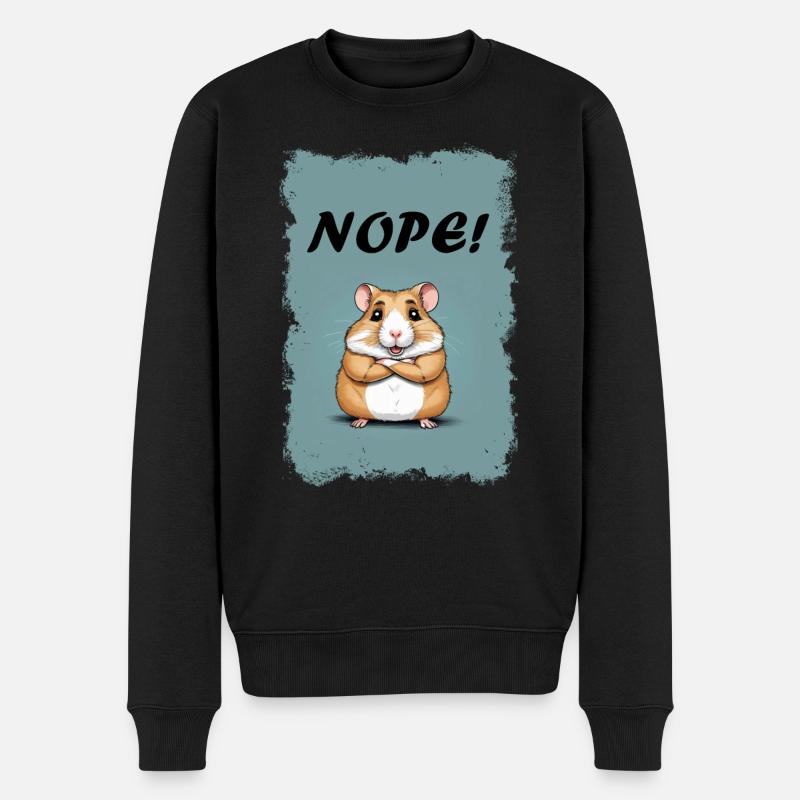 Non! -Hamster - Pull Premium bio Homme - noir