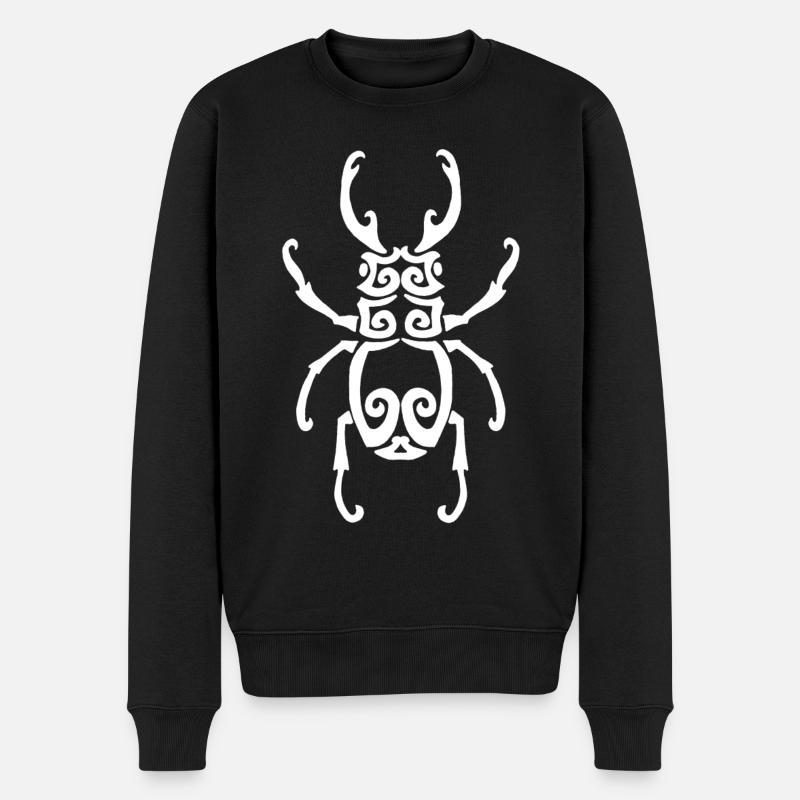 Insecte blanc - Pull Premium bio Homme - noir