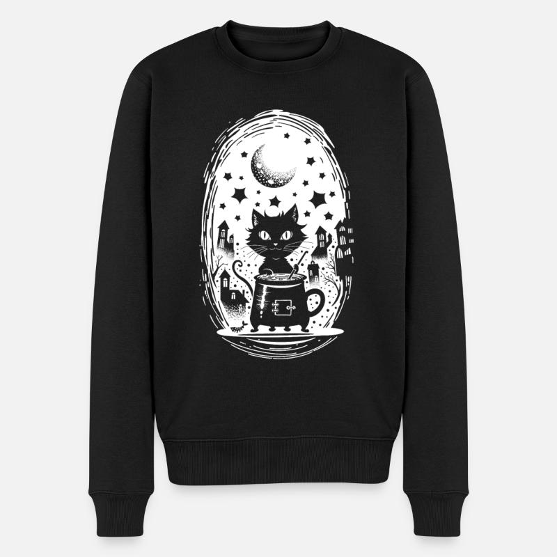 Potion magique de chat - Pull Premium bio Homme - noir