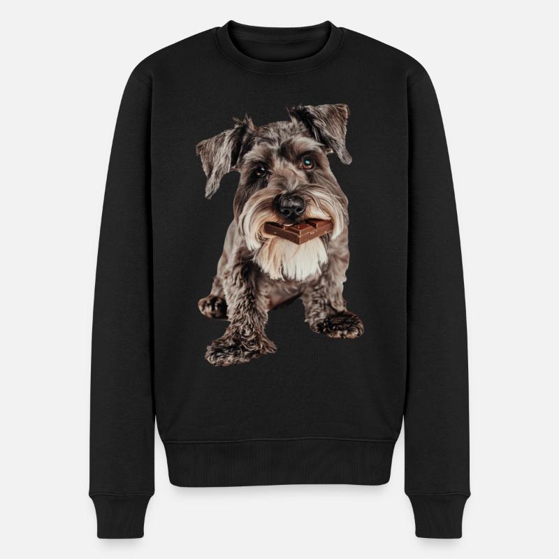 Schnauzer nain - Pull Premium bio Homme - noir