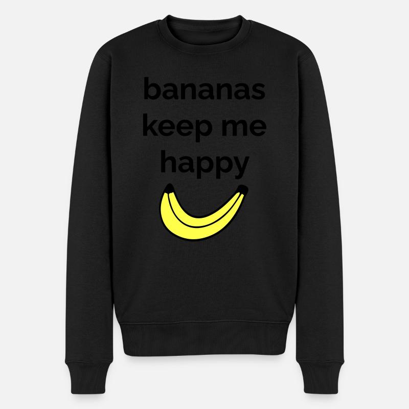 Bananas keep me happy - Pull Premium bio Homme - noir