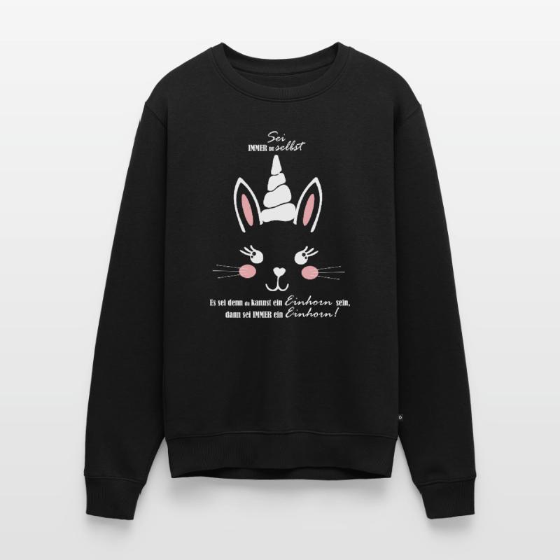 Hase oder Einhorn, oder ein Mischling -Unicorn Männer Premium Bio Pullover