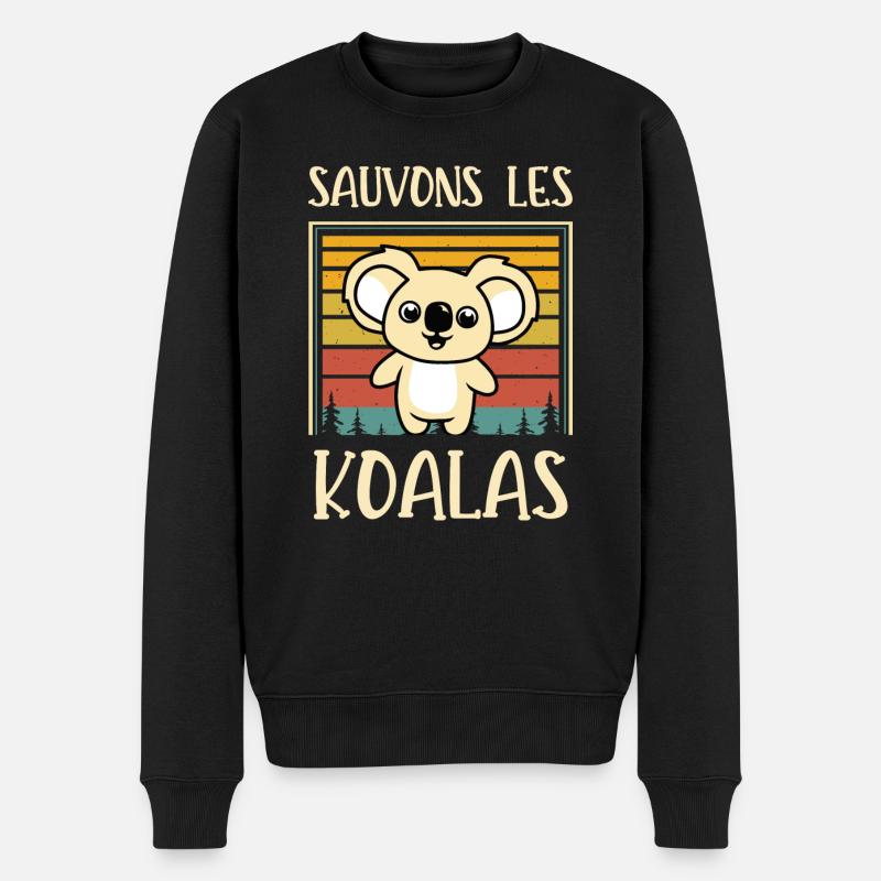 sauvons les koalas - Pull Premium bio Homme - noir