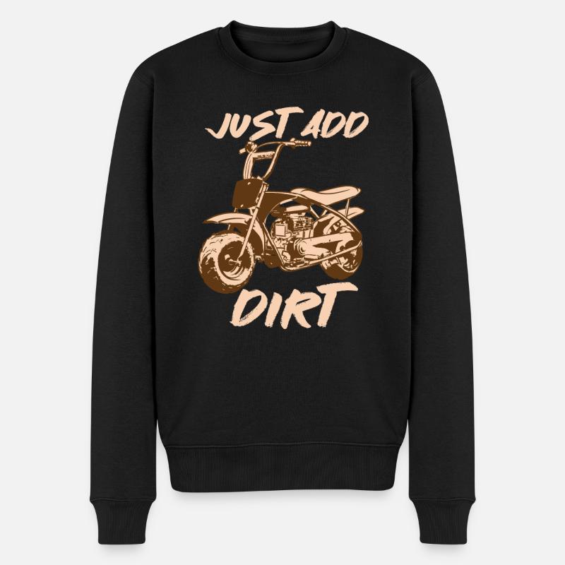 Just Add Dirt - Männer Premium Bio Pullover - Schwarz