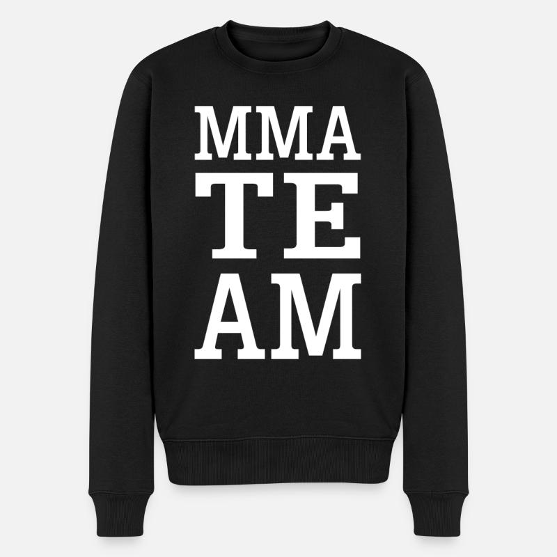 Mma Team - Männer Premium Bio Pullover - Schwarz