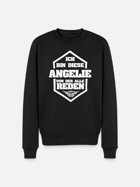 Angelie as a nickname - Men's Premium Organic Jumper - black