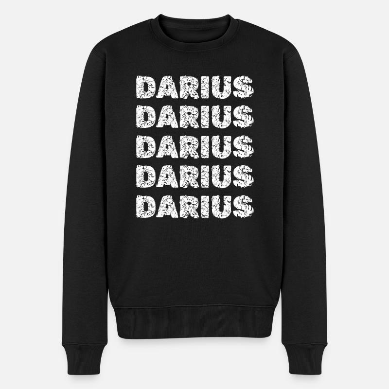 Darius Darius - Men's Premium Organic Jumper - black