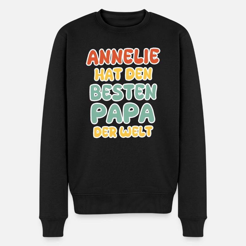 Baby Annelie - Männer Premium Bio Pullover - Schwarz