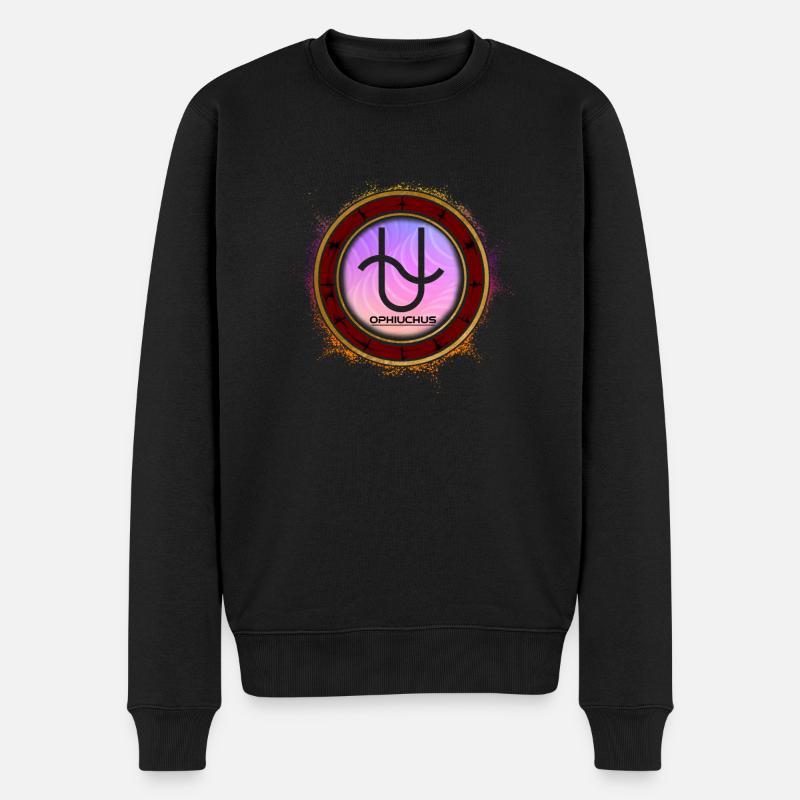 Sternzeichen Schlangenträger Ophiuchus - Männer Premium Bio Pullover - Schwarz
