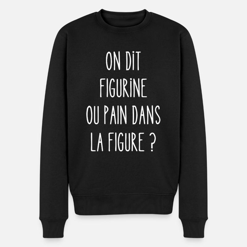 on dit figurine - Pull Premium bio Homme - noir