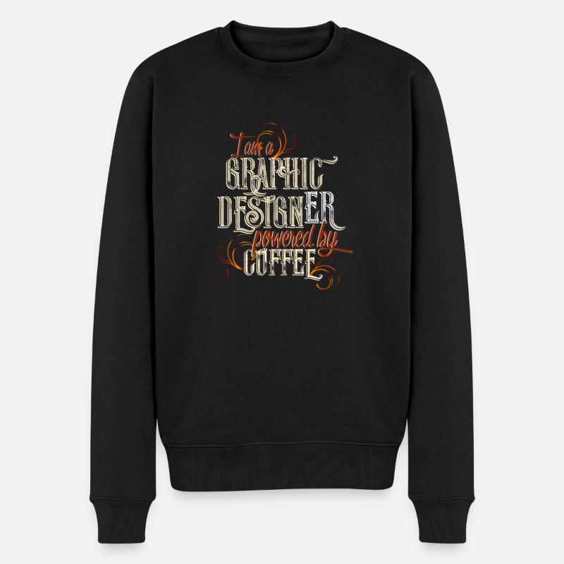 Graphic Designer - Männer Premium Bio Pullover - Schwarz