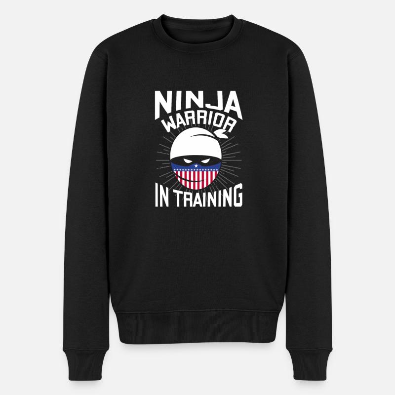 Ninja Warrior in Training - tough fighter - Pull Premium bio Homme - noir