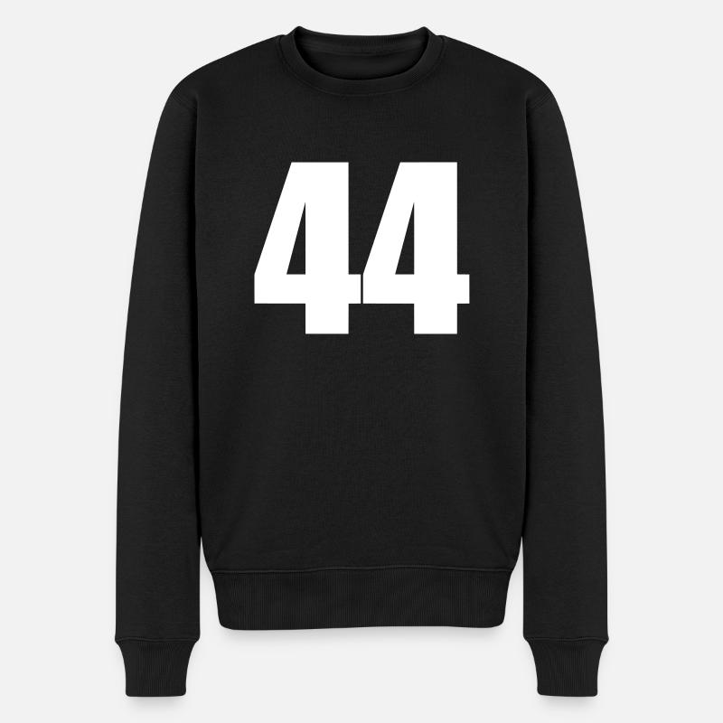 44 - Männer Premium Bio Pullover - Schwarz