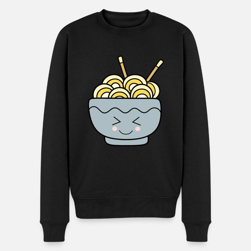 Ramen Nudeln Japan Küche - Männer Premium Bio Pullover - Schwarz