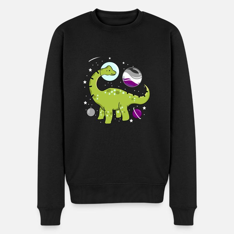 Brachiosaure dans l’espace Ace Pride - Pull Premium bio Homme - noir