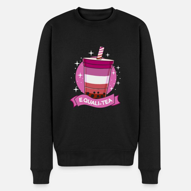 Equali-Tee Lesbian Pride - Männer Premium Bio Pullover - Schwarz