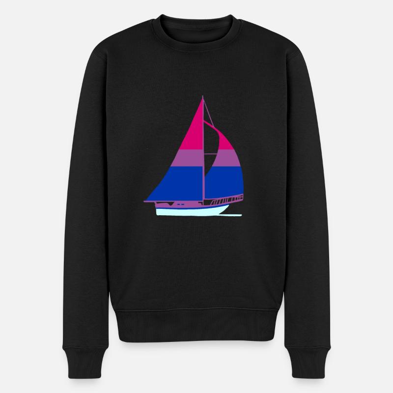 Voilier Bisexual Pride - Pull Premium bio Homme - noir