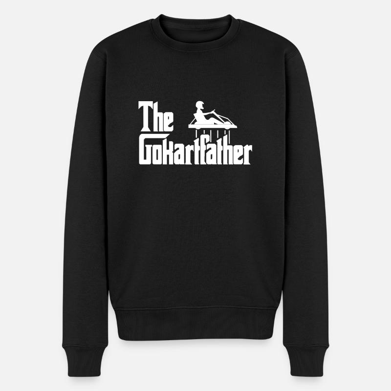 Kart Gokart The Gokartfather - Männer Premium Bio Pullover - Schwarz
