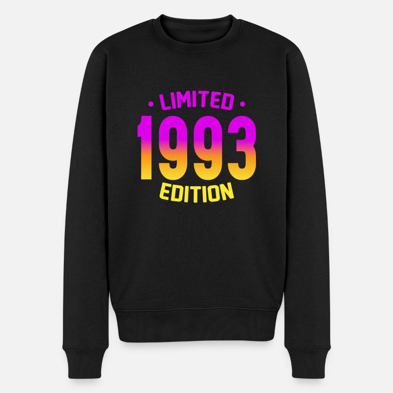 Limited Edition 1993 - Männer Premium Bio Pullover - Schwarz