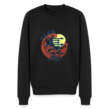 Japan Hero since October 1992 Geburtstaggeschenk - Männer Premium Bio Pullover - Schwarz - Vorne - Nico (187cm)