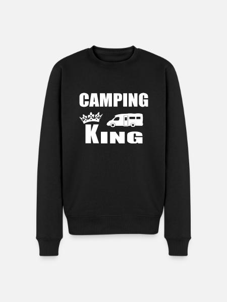 Camping - Männer Premium Bio Pullover - Schwarz