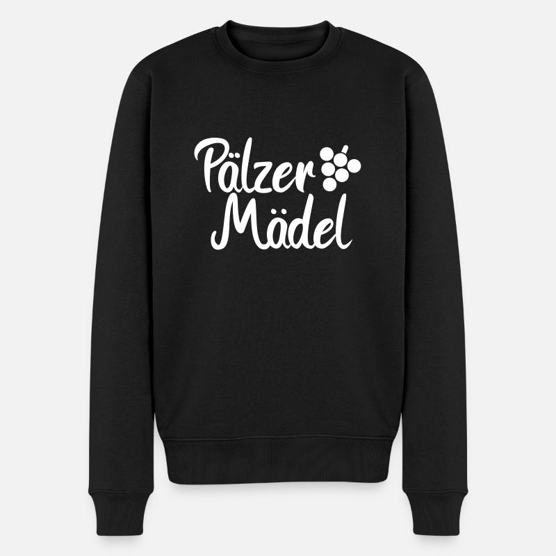 Pälzer Mädel - Männer Premium Bio Pullover - Schwarz