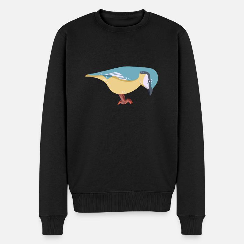 Nuthatch - Men's Premium Organic Jumper - black