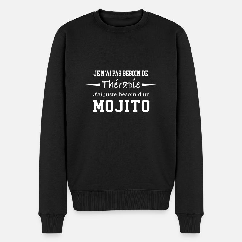 Cadeau humour mojito - Pull Premium bio Homme - noir