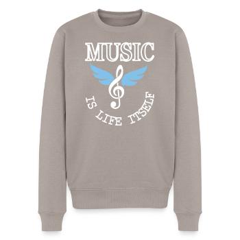 Fan de musique Écoutez le musicien Musikverein Gift - Pull Premium bio Homme - taupe - Devant - Nico (187cm)