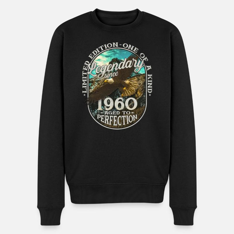 Legendär seit 1960 - Männer Premium Bio Pullover - Schwarz