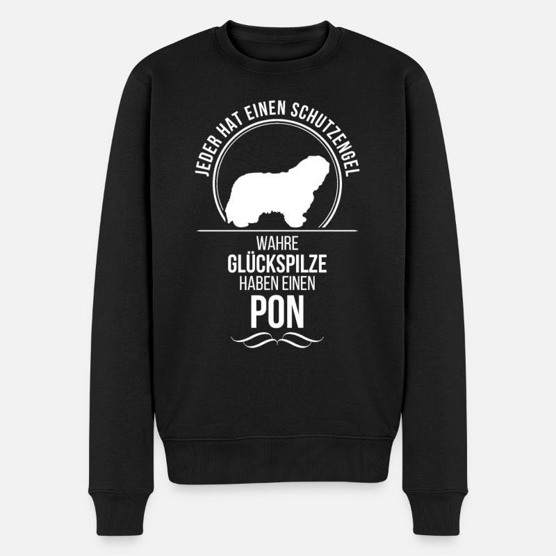 PON Schutzengel Hundespruch Hund Hunde Wilsigns - Männer Premium Bio Pullover - Schwarz