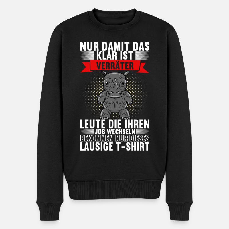 Abschiedsgeschenk Jobwechsel Kollege - Männer Premium Bio Pullover - Schwarz