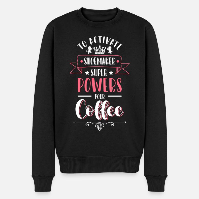 Schuster Schuh Handwerker Sohle - Männer Premium Bio Pullover - Schwarz