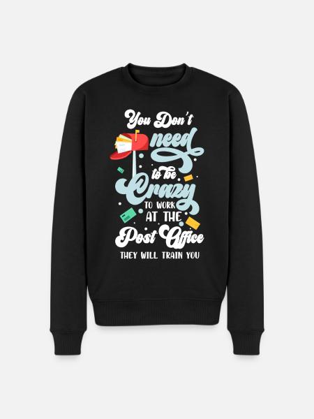 Postman letters Parcel carrier - Men's Premium Organic Jumper - black