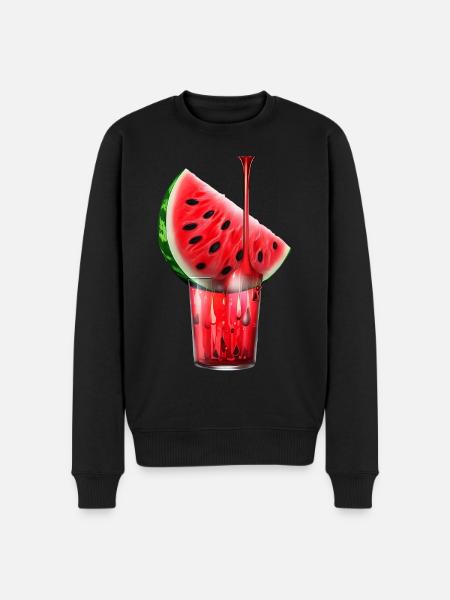 Pastèque juteuse dans un bocal - Pull Premium bio Homme - noir