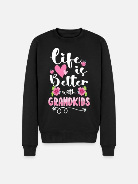 Opa Spaß Liebe - Männer Premium Bio Pullover - Schwarz