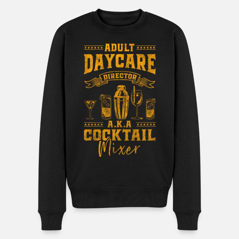 Mixer Getränk Mischung Drinks - Männer Premium Bio Pullover - Schwarz