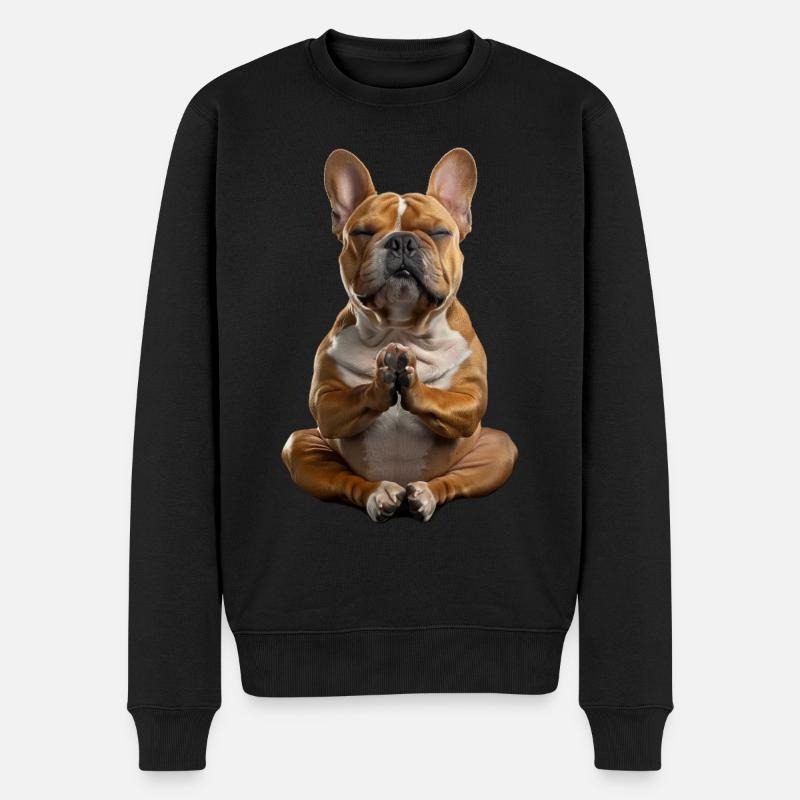 Bouledogue - Pull Premium bio Homme - noir