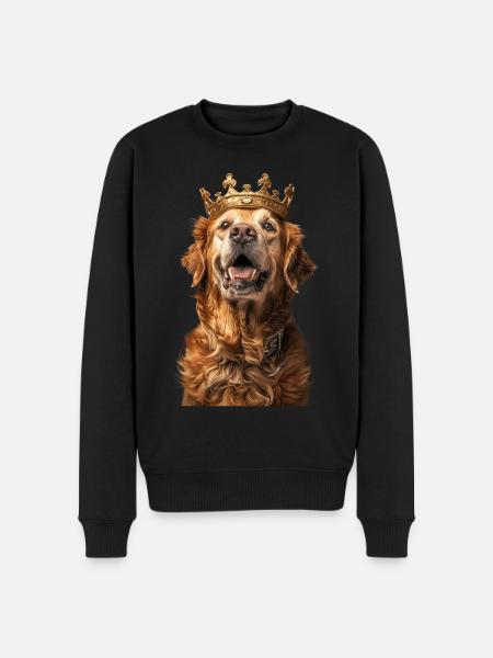 Golden retriever - Pull Premium bio Homme - noir