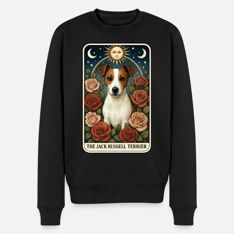 Jack Russell Terrier - Männer Premium Bio Pullover - Schwarz