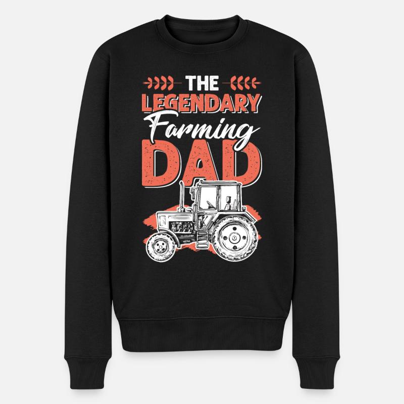 Légende Farmer Papa - Pull Premium bio Homme - noir
