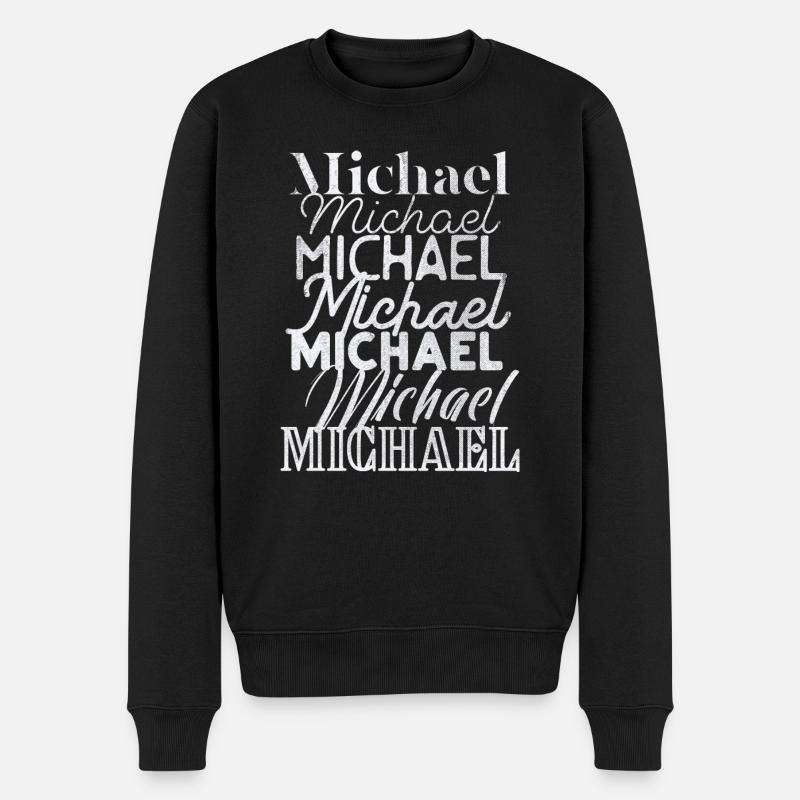 Michael - Premium økologisk genser for menn - svart
