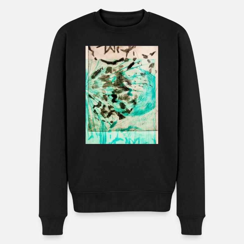 Abstract Art - Männer Premium Bio Pullover - Schwarz