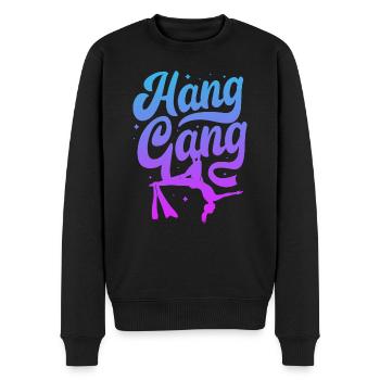 Hang Gang | Aerial Dancing - Männer Premium Bio Pullover - Schwarz - Vorne - Nico (187cm)