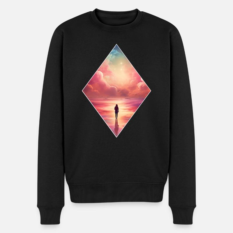 Heaven Paradies - Männer Premium Bio Pullover - Schwarz