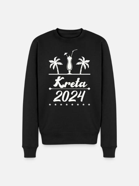 kreta 2024 - Männer Premium Bio Pullover - Schwarz