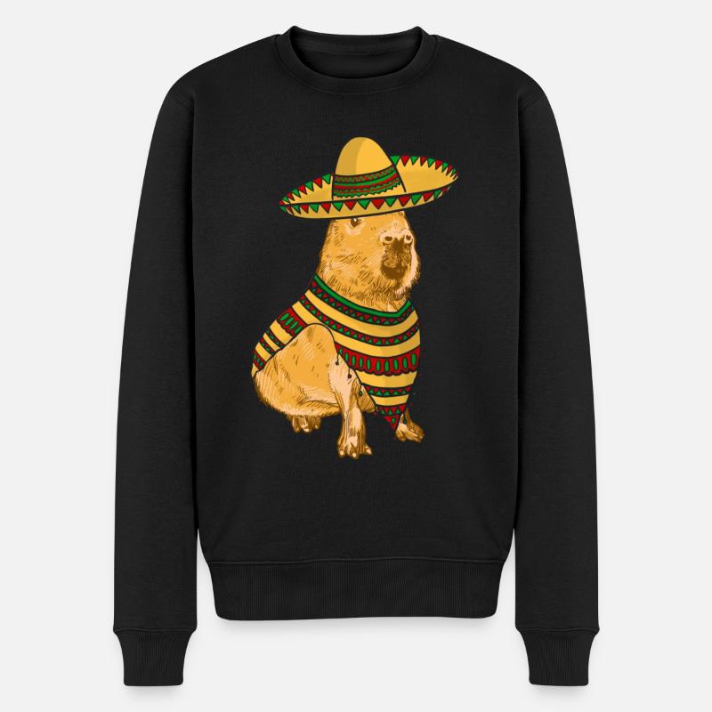 Capybara mexicain - Pull Premium bio Homme - noir