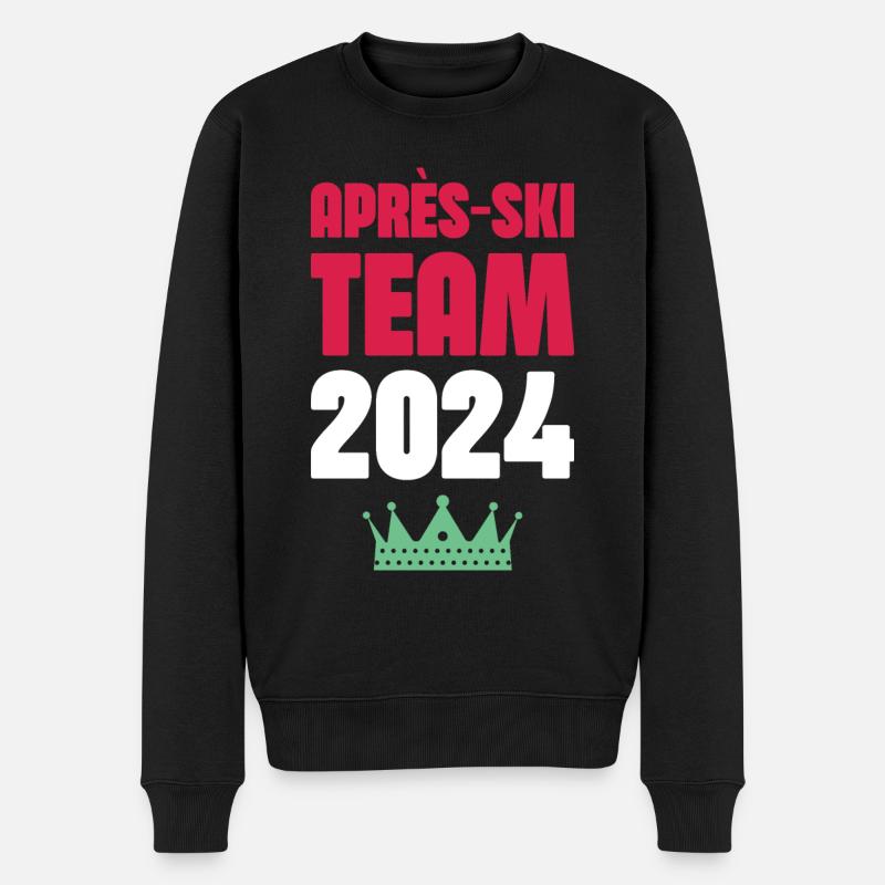 Apres Ski 2024 Urlaub - Männer Premium Bio Pullover - Schwarz