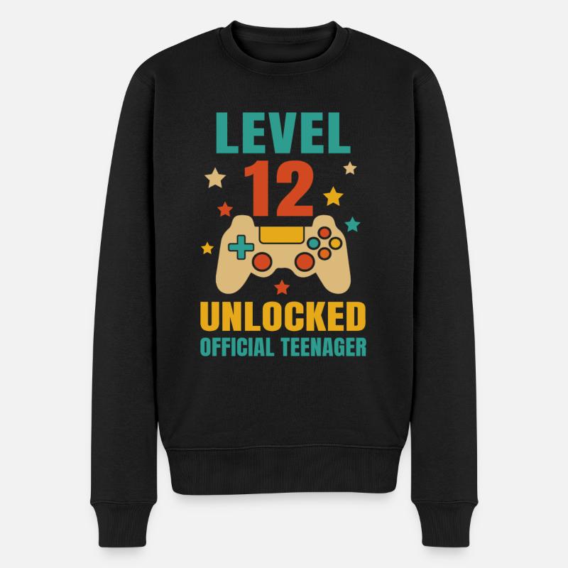 12. Geburtstag - Männer Premium Bio Pullover - Schwarz